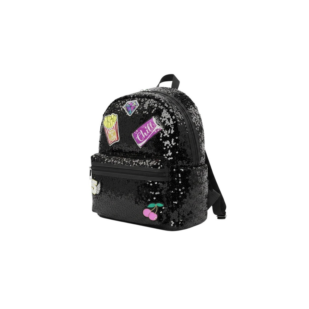 Claire's Sequin Backpack Girls OS Black New Novelty Patches Flip Sequins